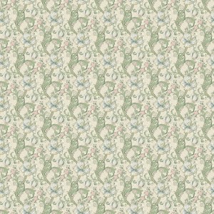 golden lily linen blush fabric by William Morris