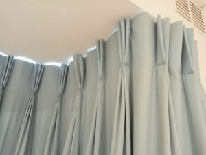 ceiling fix 8 inch French pleated curtains made to order