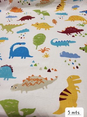 dinosaur fabric end of line five metre