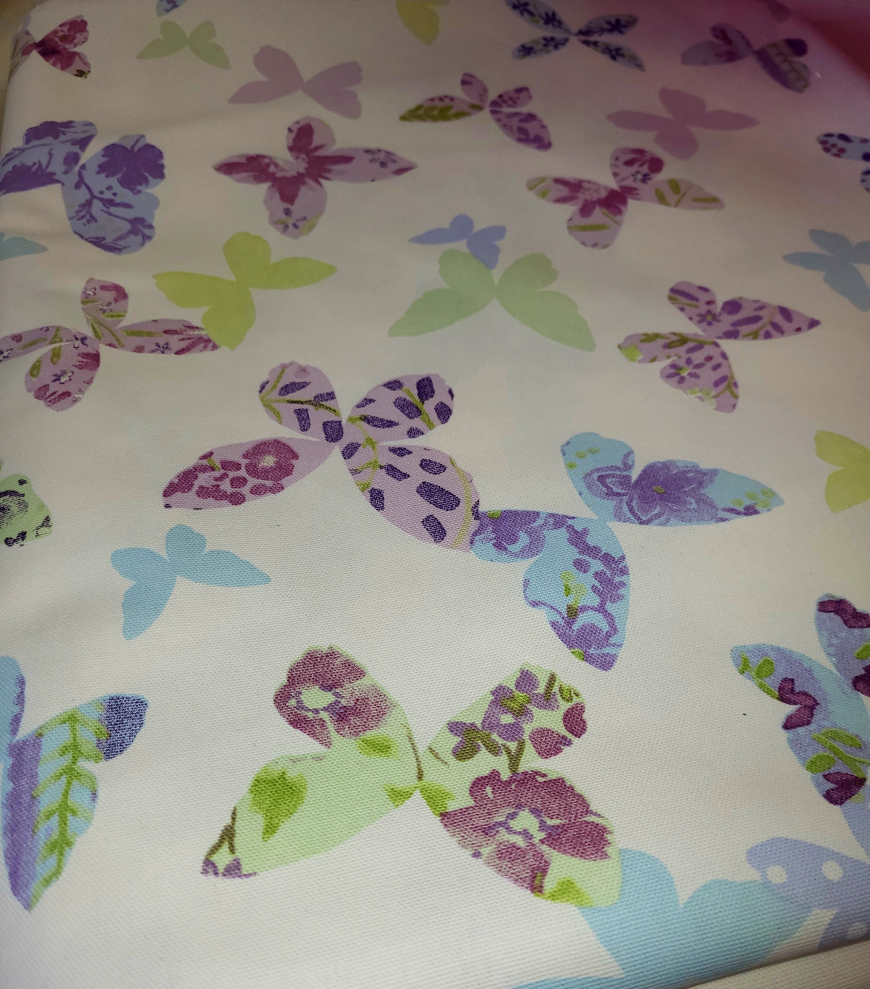 butterfly lavender end of line fabric