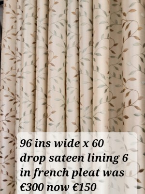 ex desplay embroidered curtains
