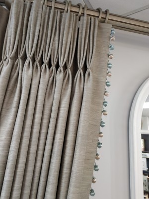 tussah mushroom custom made curtains
